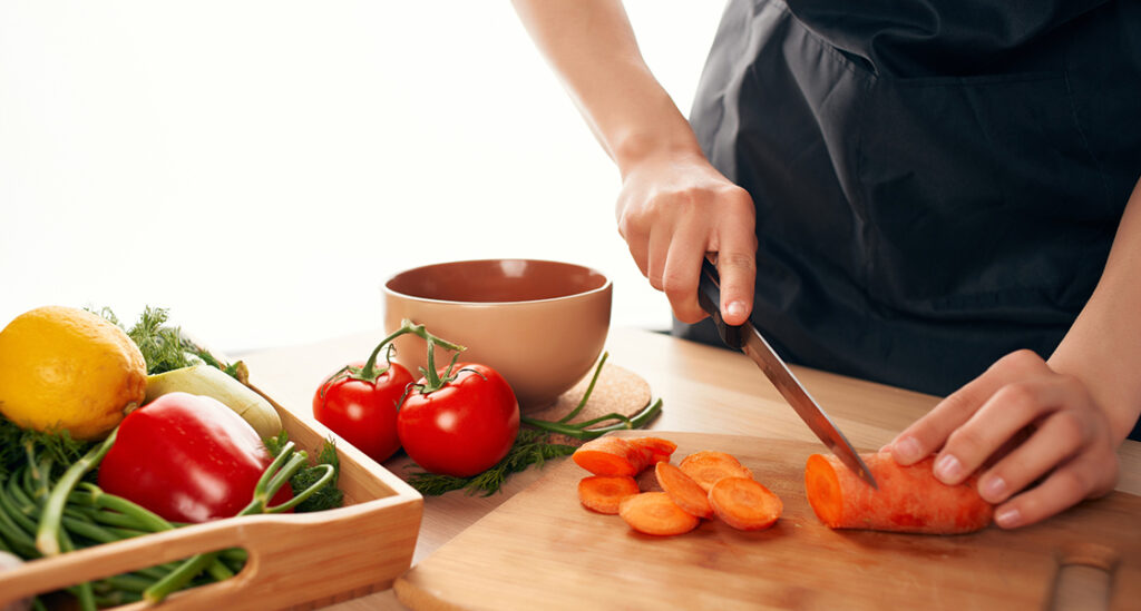 Chef Preparing Healthy Ingredients