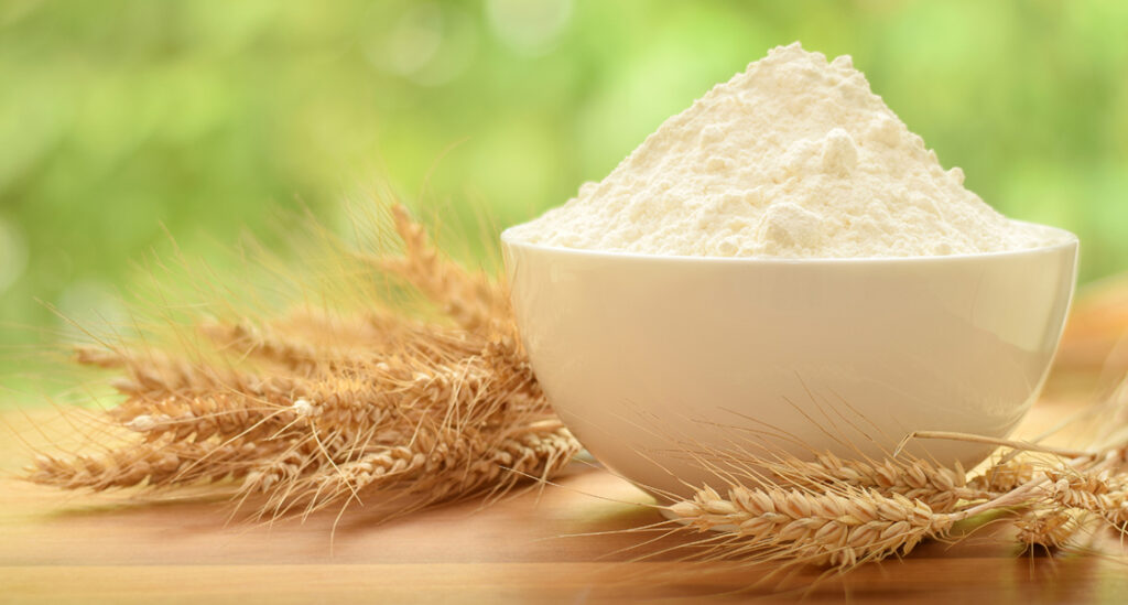 Healthy Bowl of Wheat Flour