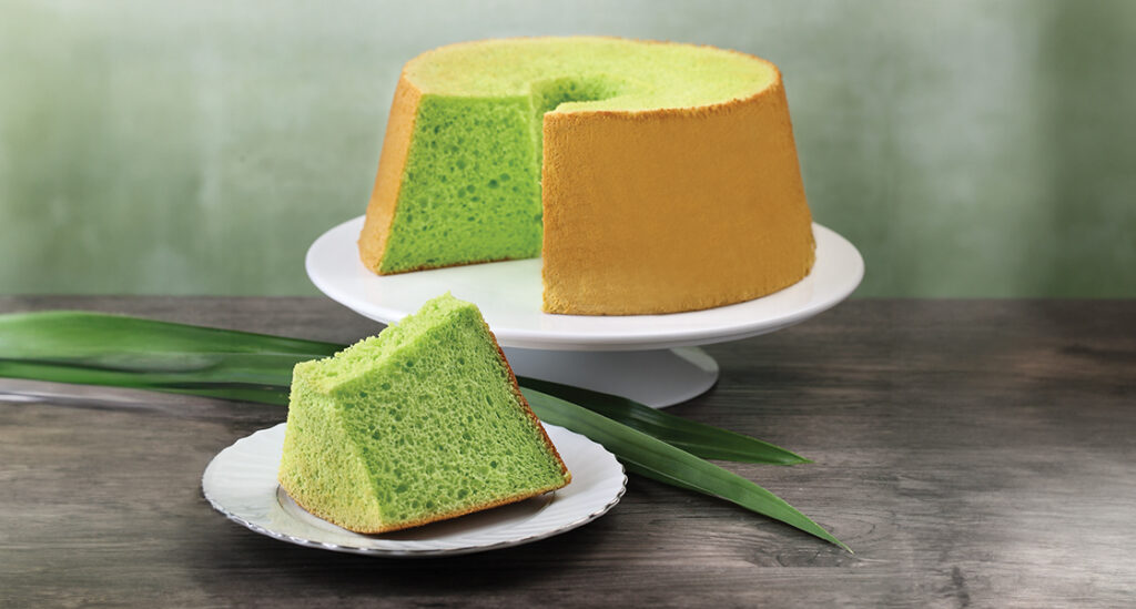 Pandan chiffon cake